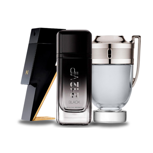 KIT: BAD BOY, 212 VIP BLACK, PACO RABANNE INVICTUS